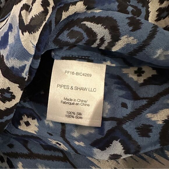 Veronica Beard silk rincon blouse - Picture 8 of 9